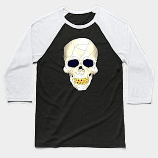 Candy Corn Skull Baseball T-Shirt